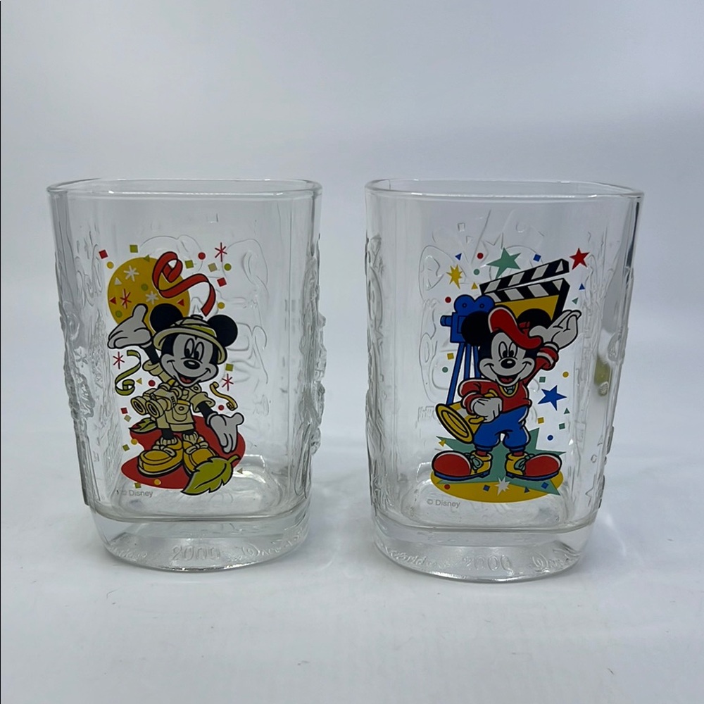 McDonald 2000 Walt Disney World Mickey Mouse Celebration Square Glass